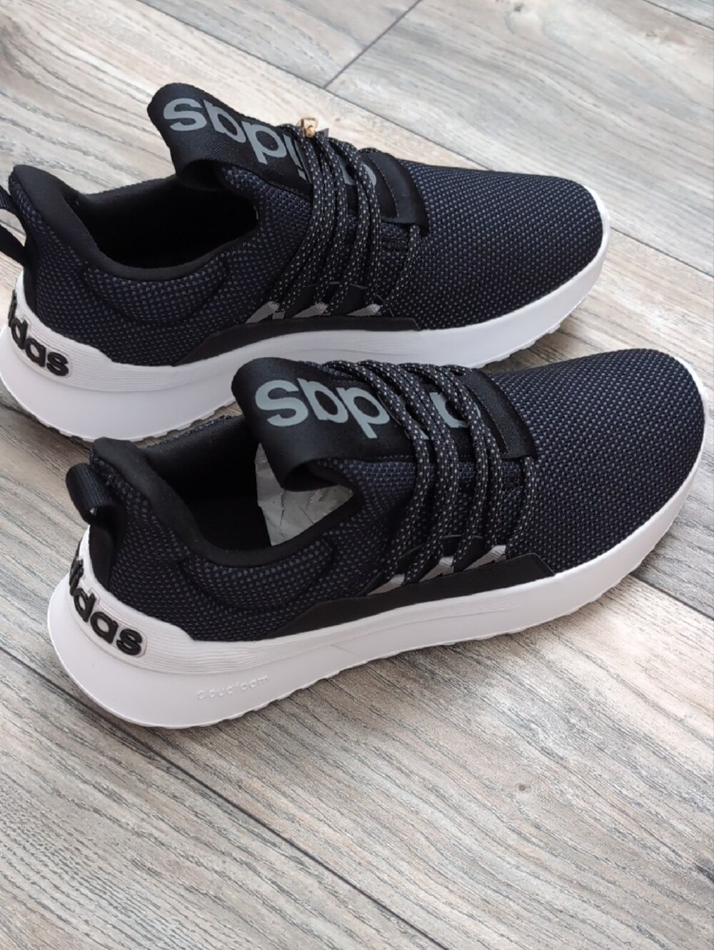 adidas Men's Lite Racer Adapt 5.0 Black Sneakers Size 8